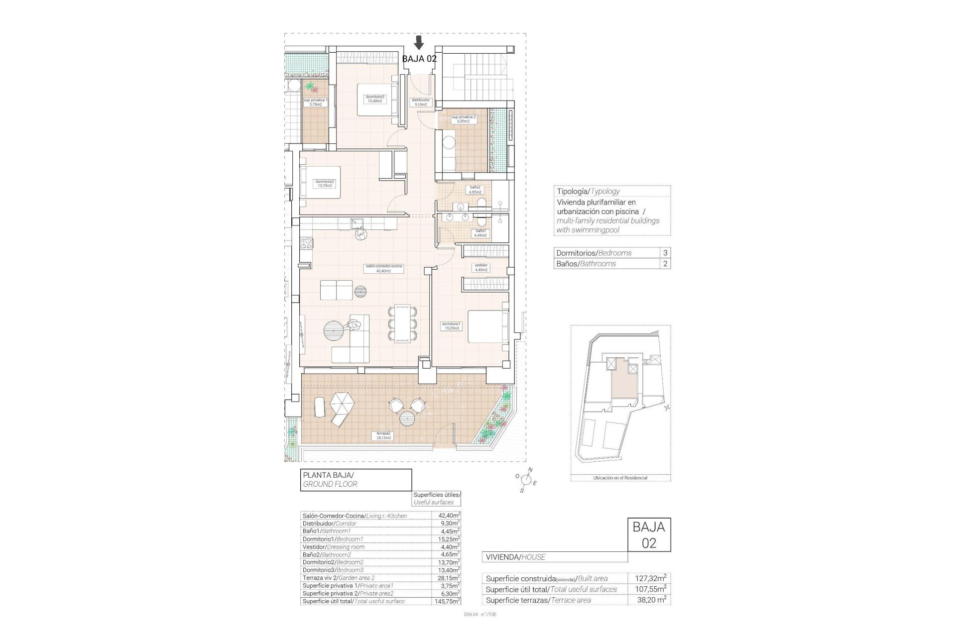 Nieuwbouw - Apartment - Hondón de las Nieves - Pueblo