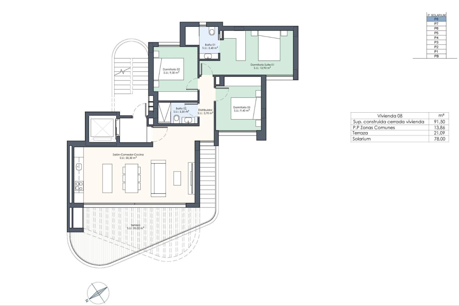 Nieuwbouw - Penthouse Penthouse - Guardamar del Segura - Avenida del Puerto