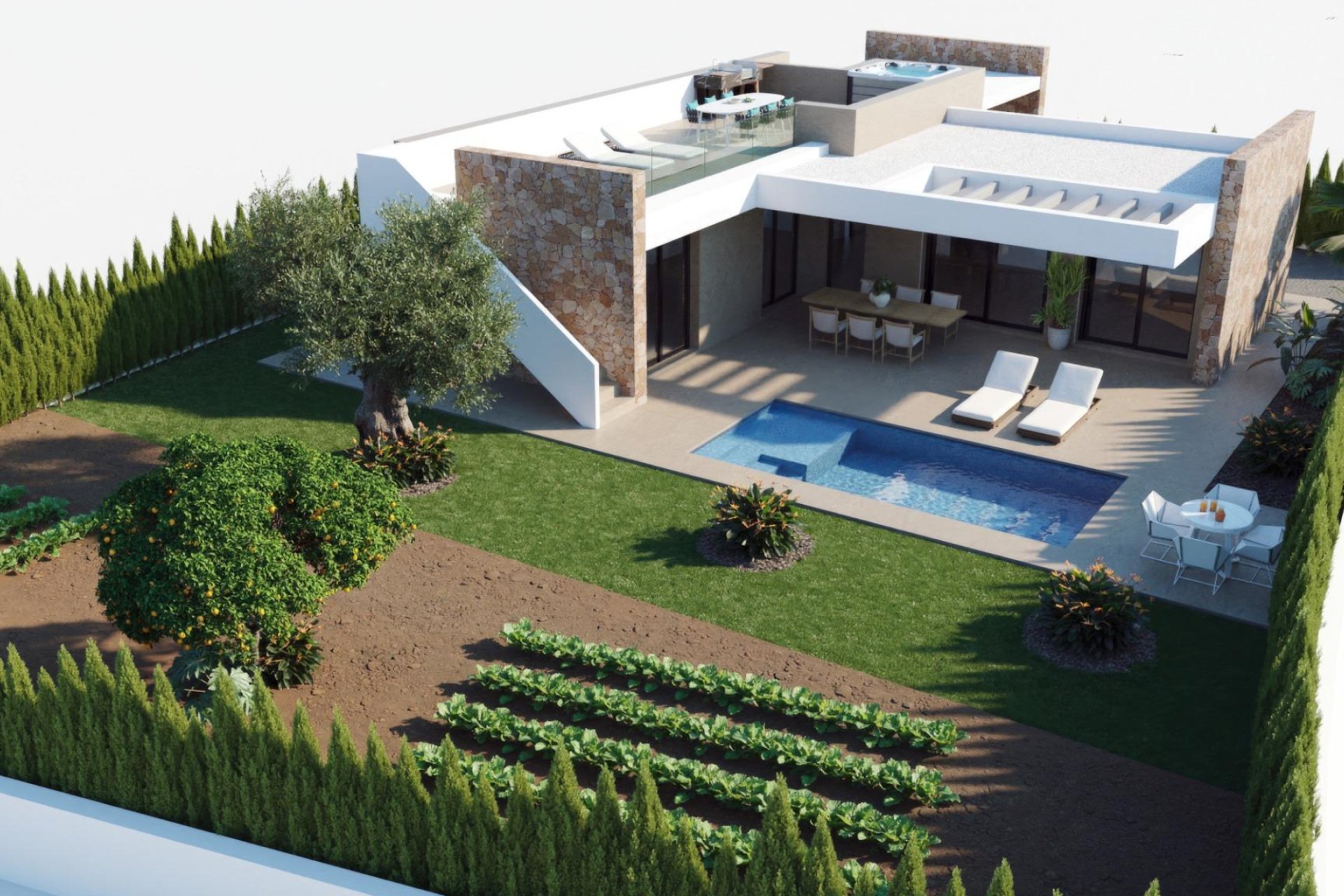 Nieuwbouw - Villa - Fuente Álamo - Hacienda del Alamo