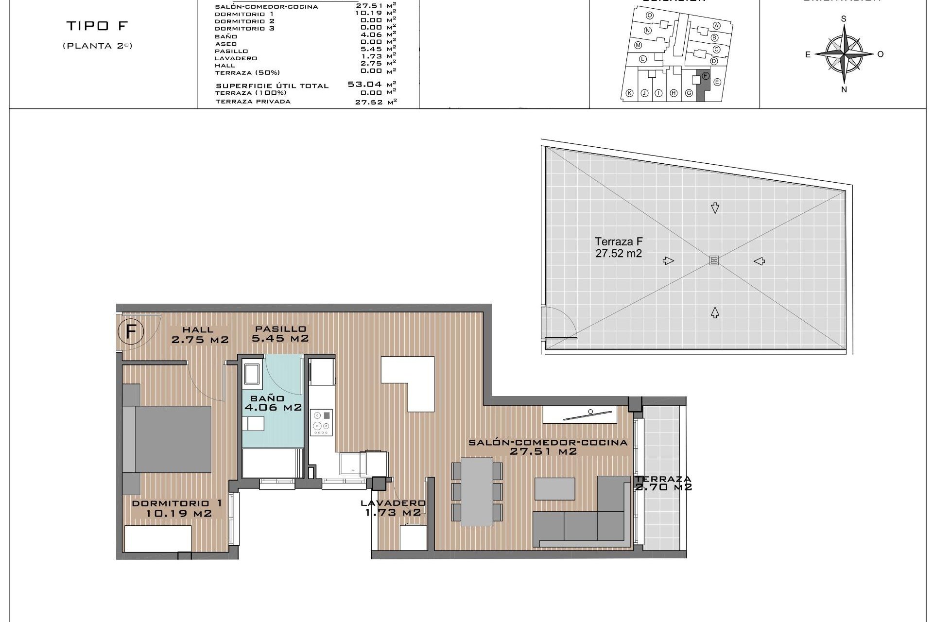 Obra nueva - Penthouse  - Algorfa - Pueblo