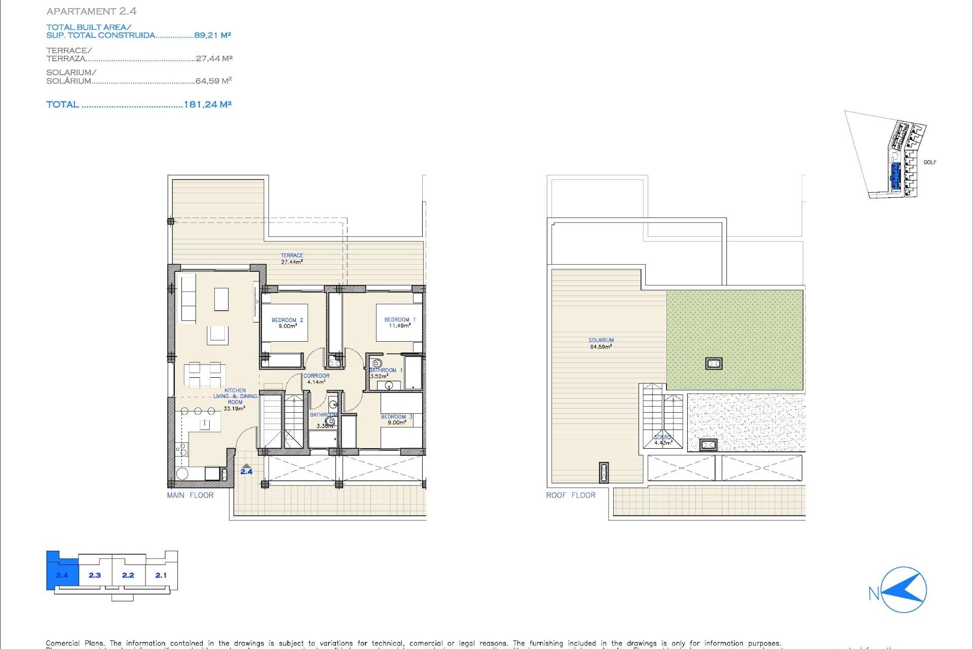 Obra nueva - Penthouse  - Los Alcázares - Serena Golf