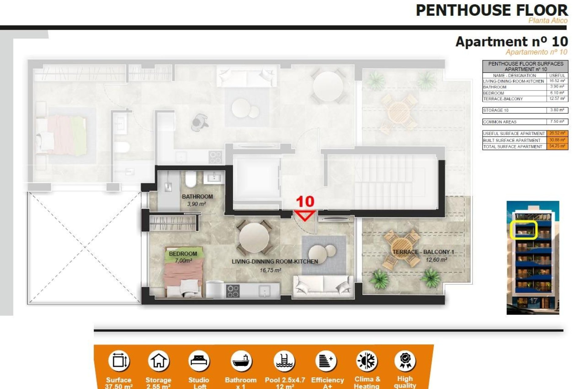 Obra nueva - Penthouse  - Torrevieja - Playa del Acequión