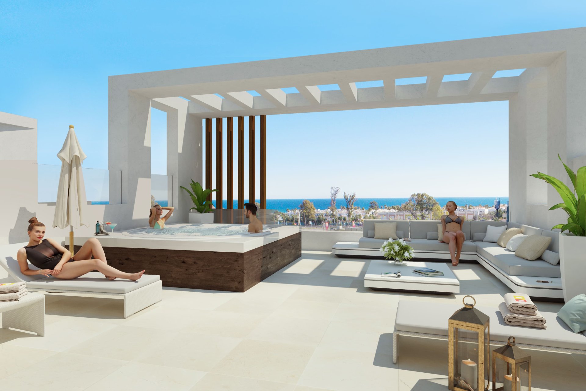 Obra nueva - Terraced - Las Lagunas de Mijas