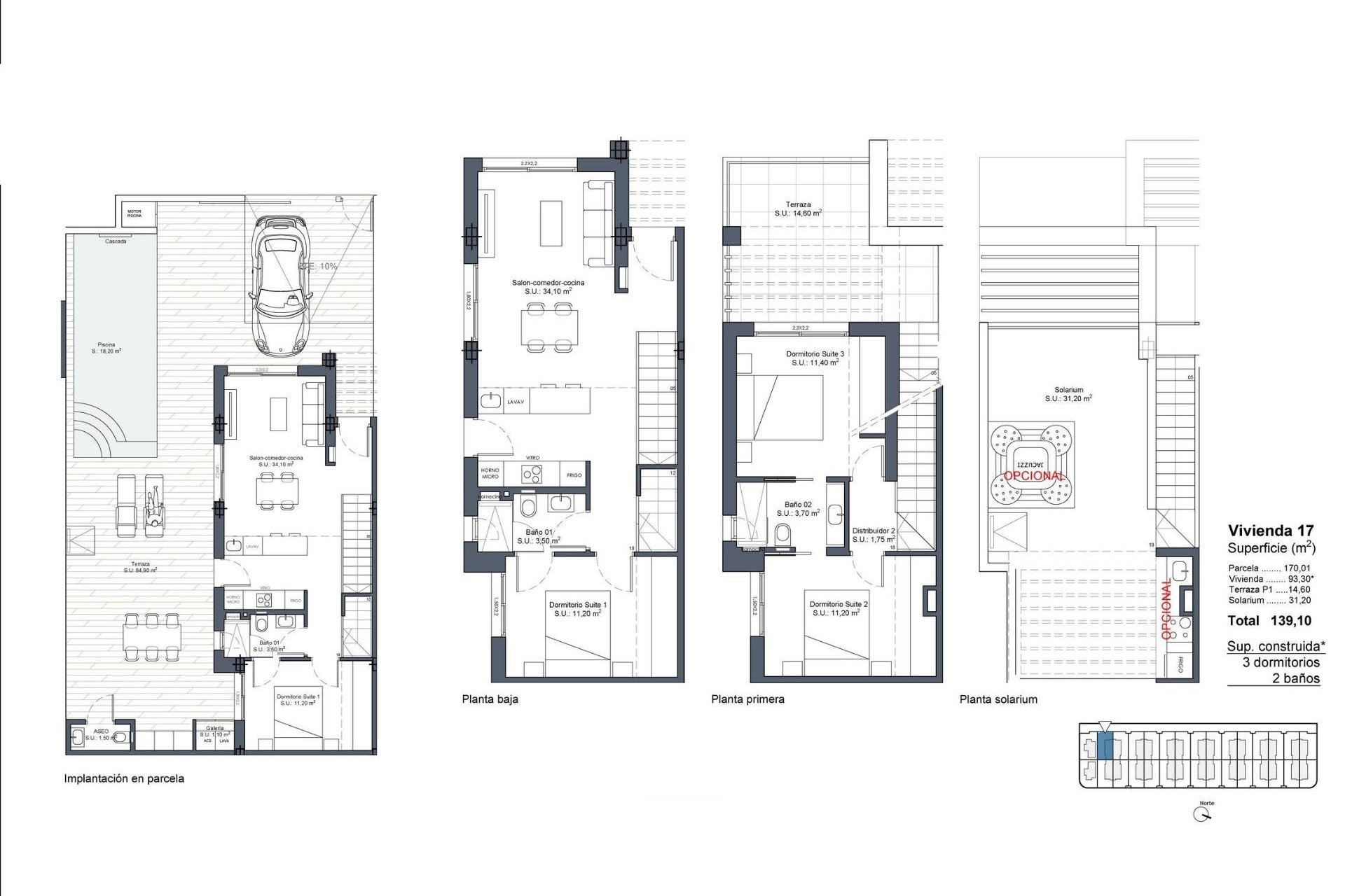 Obra nueva - Town House - Ciudad Quesada - Lo Marabú