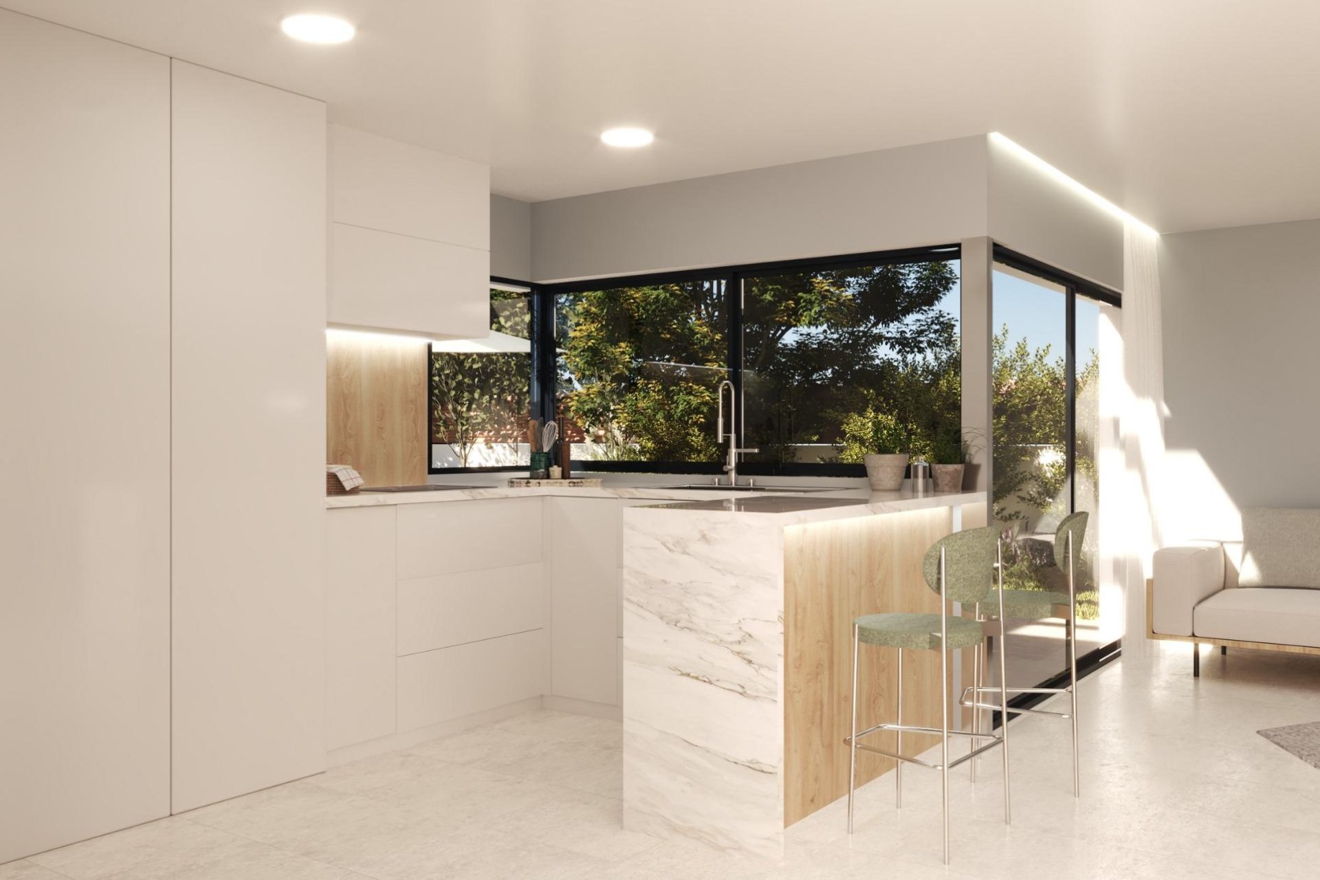 Obra nueva - Villa - Benidorm - Barranc Fondo