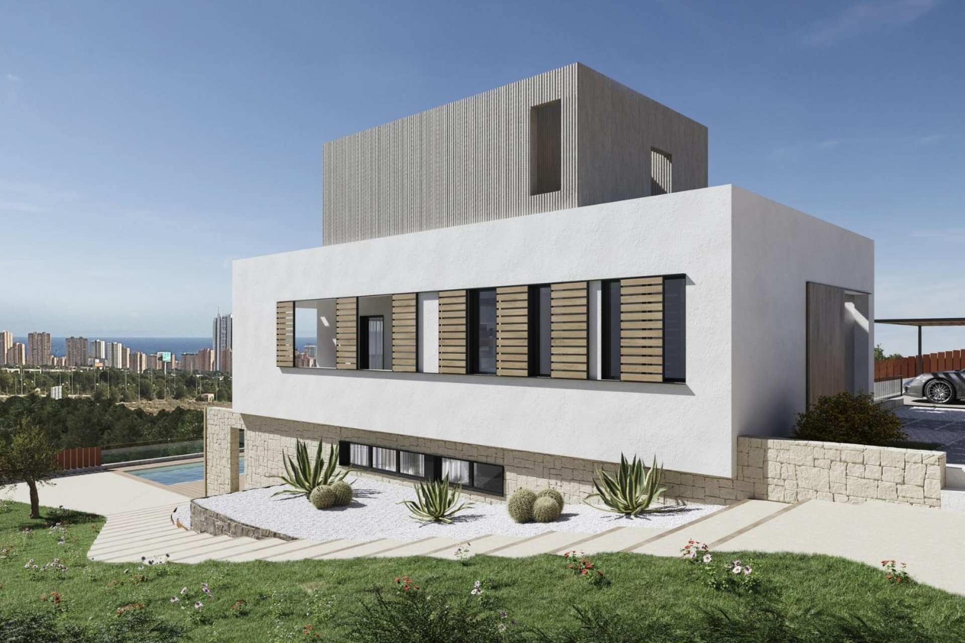 Obra nueva - Villa - Benidorm - Campana garden