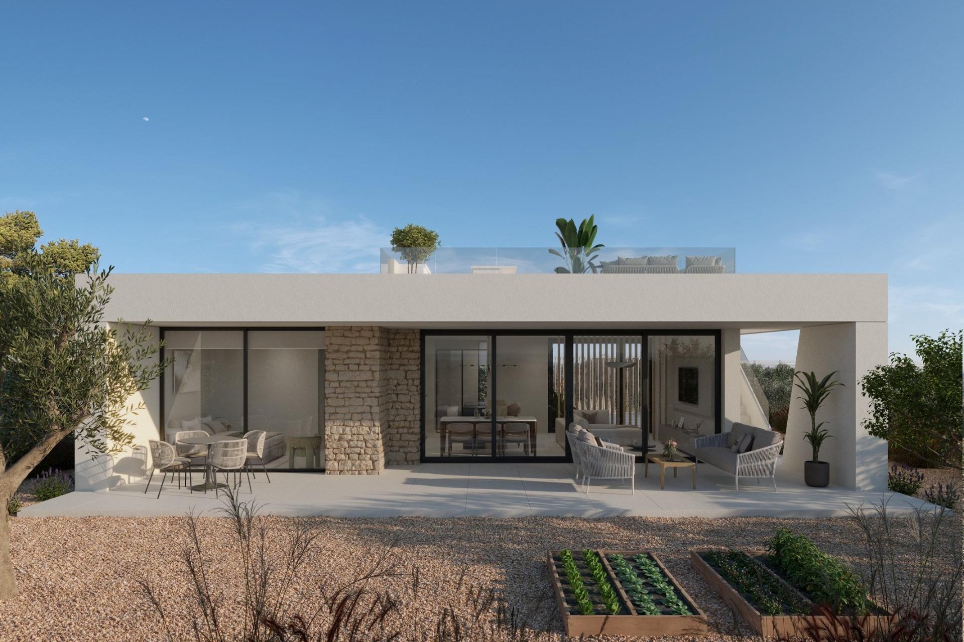 Obra nueva - Villa - Fuente Álamo - Hacienda del Alamo
