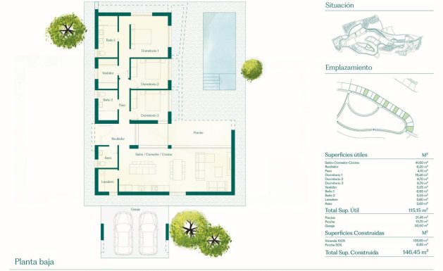 Obra nueva - Villa - Fuente Álamo - Hacienda del Alamo