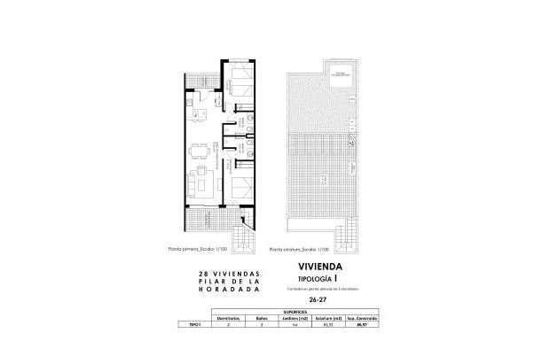 Obra nueva - Chalet - Pilar de la Horadada - pueblo