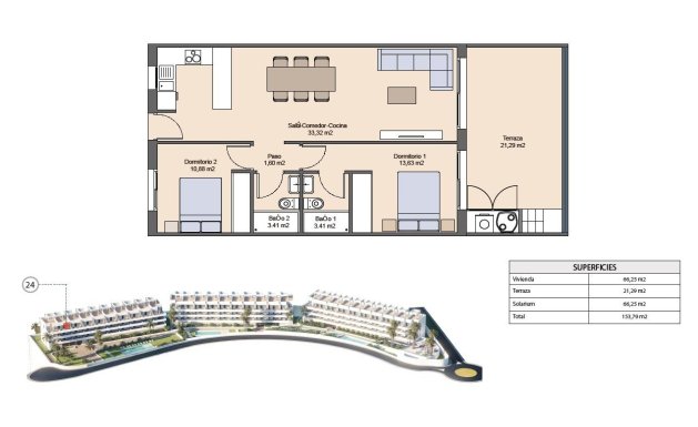 Nieuwbouw - Penthouse Penthouse - Benidorm - Balcon de finestrat